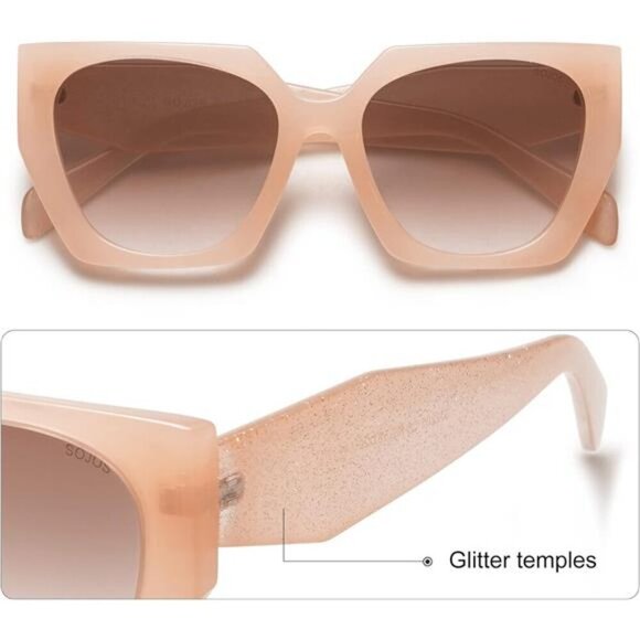 Big Trendy Polarized Sunglasses Oversized Cateye Lentes De Sol Para Mujer SJ2205